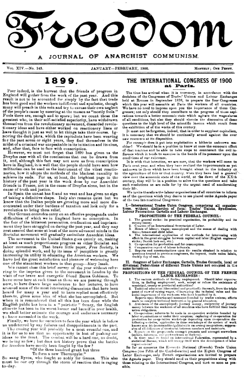 Freedom News, 1900