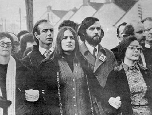 Protest March in Newry, Northern Ireland, following the 'Bloody Sunday' massacre.