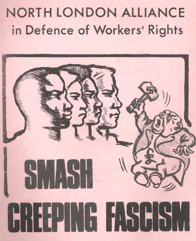 'Smash Creeping Fascism', NLADWR leaflet, 1971