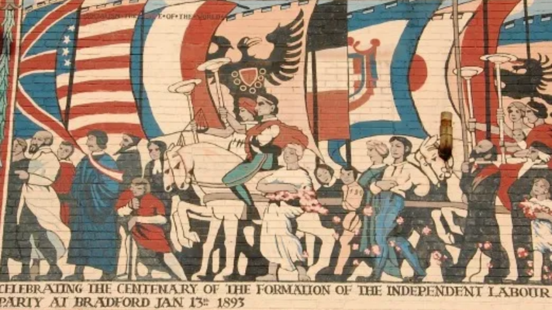 Mural celebrating the founding of the ILP in 1893.